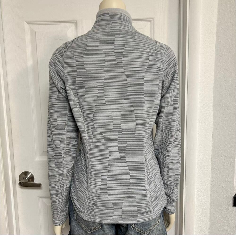 The North Face Glacier 1/4 Zip Mock Neck Medium Gray Fleece Pullover Jacket - Picture 6 of 16